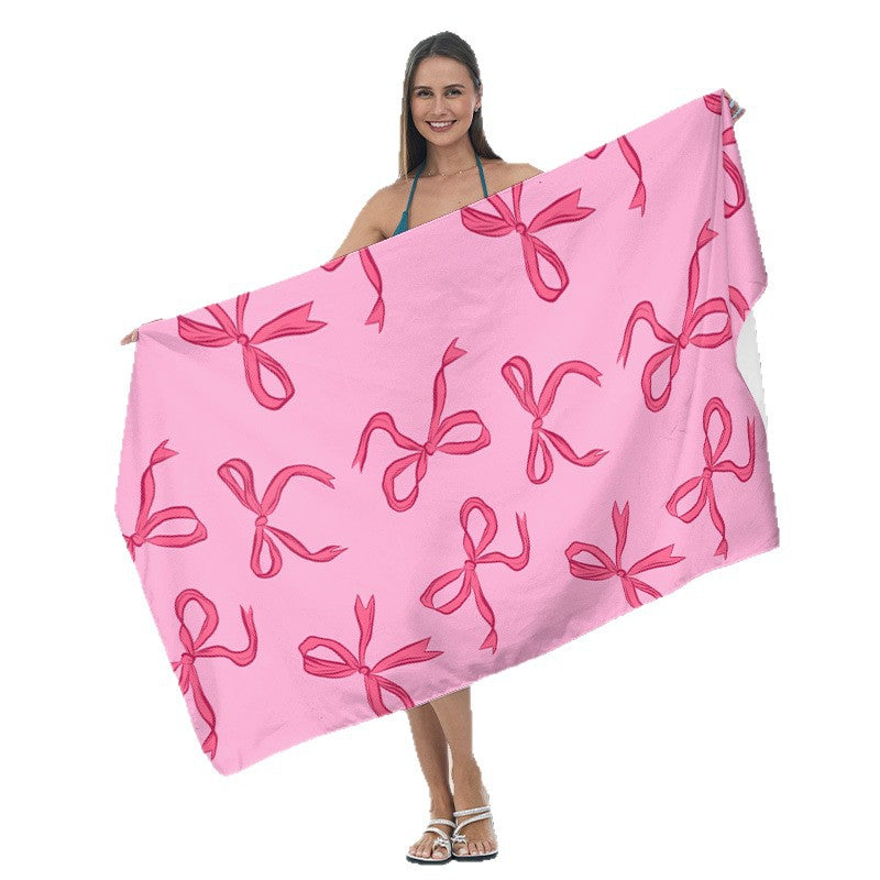 Siopsrl | Beach towel with tropical leaf design Siopsrl