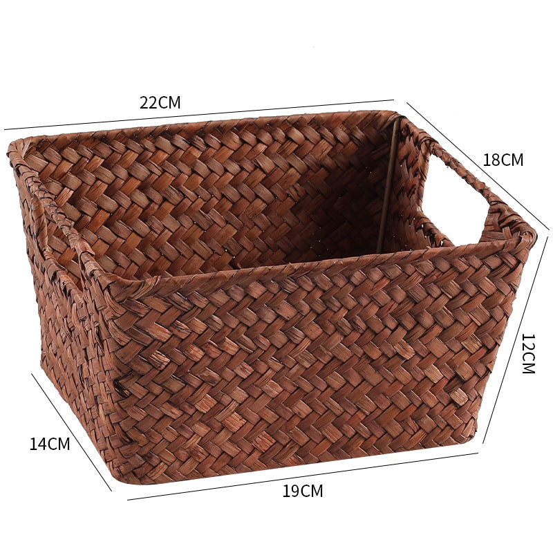 Unisex storage basket made of handwoven natural material Siopsrl