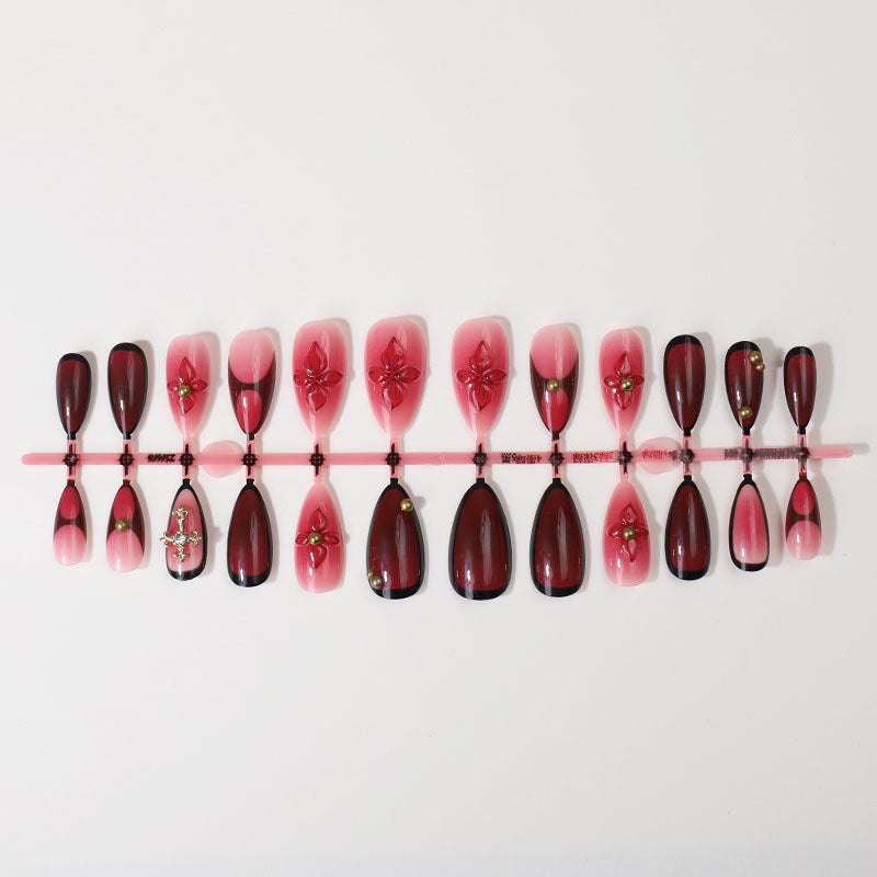 Siopsrl | Decorative Floral Press-On Nail Art Siopsrl