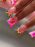Siopsrl | Decorative Press-On Nail Extensions with Floral Accents Siopsrl