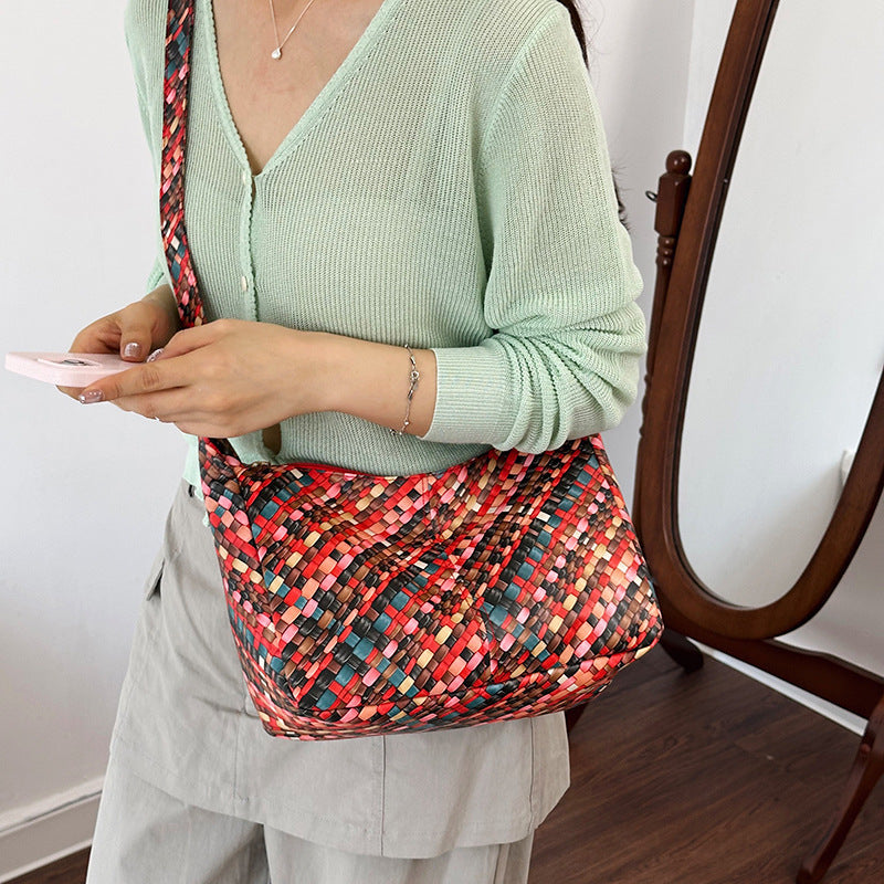 Siopsrl | WoColorful Woven Hobo Bag Siopsrl