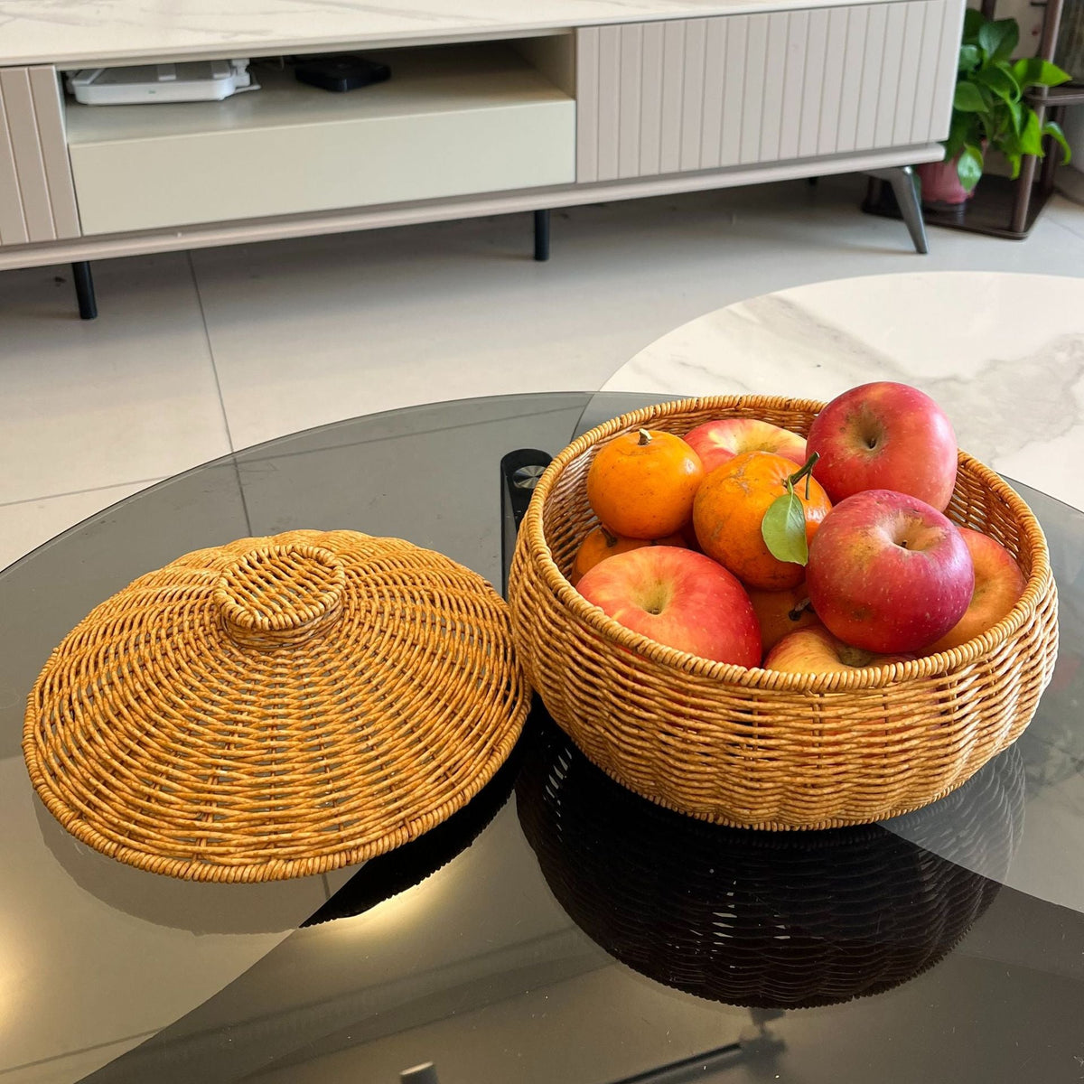 Women Handmade Basket with Lid Siopsrl