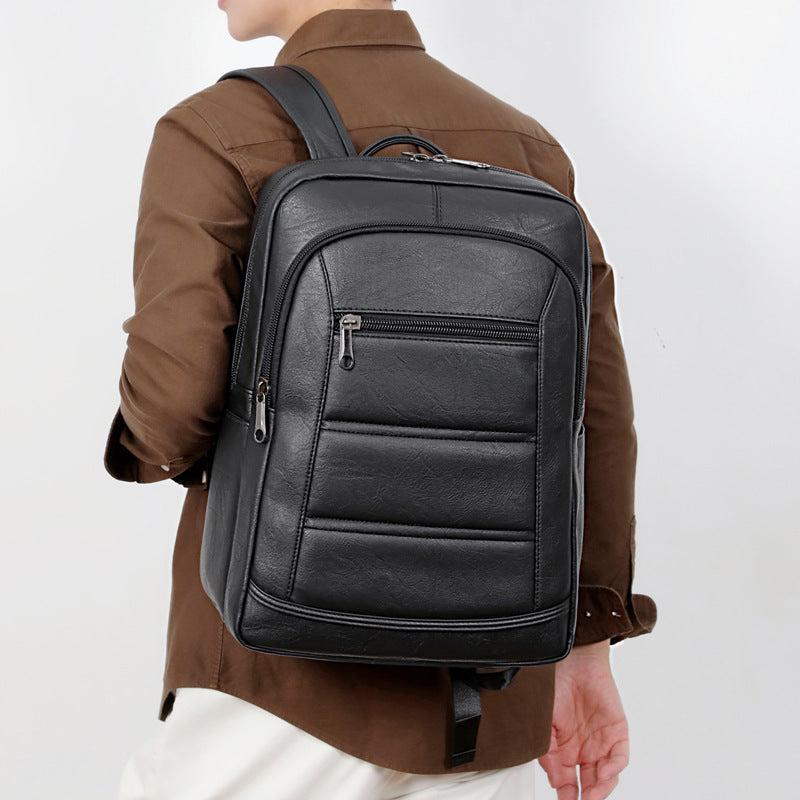 Siopsrl | Elegant Backpack Made of Durable Synthetic Leather with Intelligent Compartment System Siopsrl