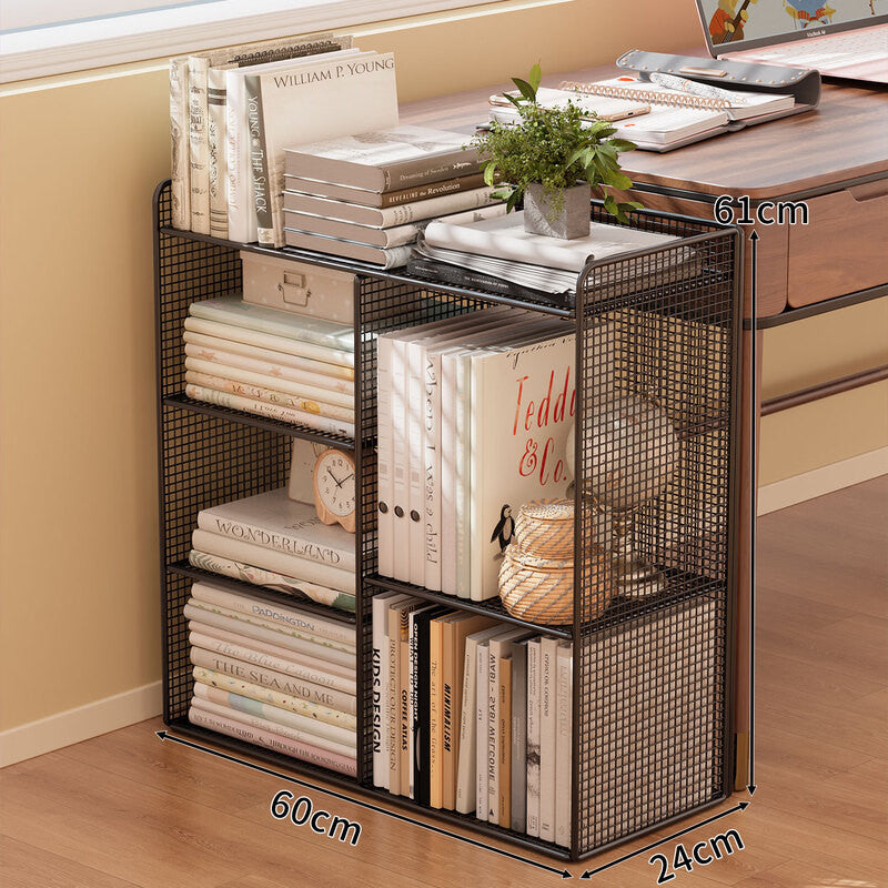 Modern Wire Mesh Bookshelf Organizer Siopsrl