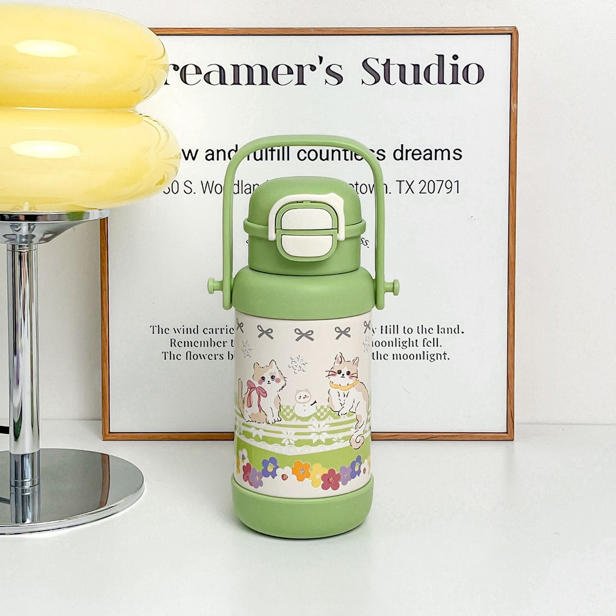 Siopsrl | Insulated stainless steel water bottle with cute design Siopsrl