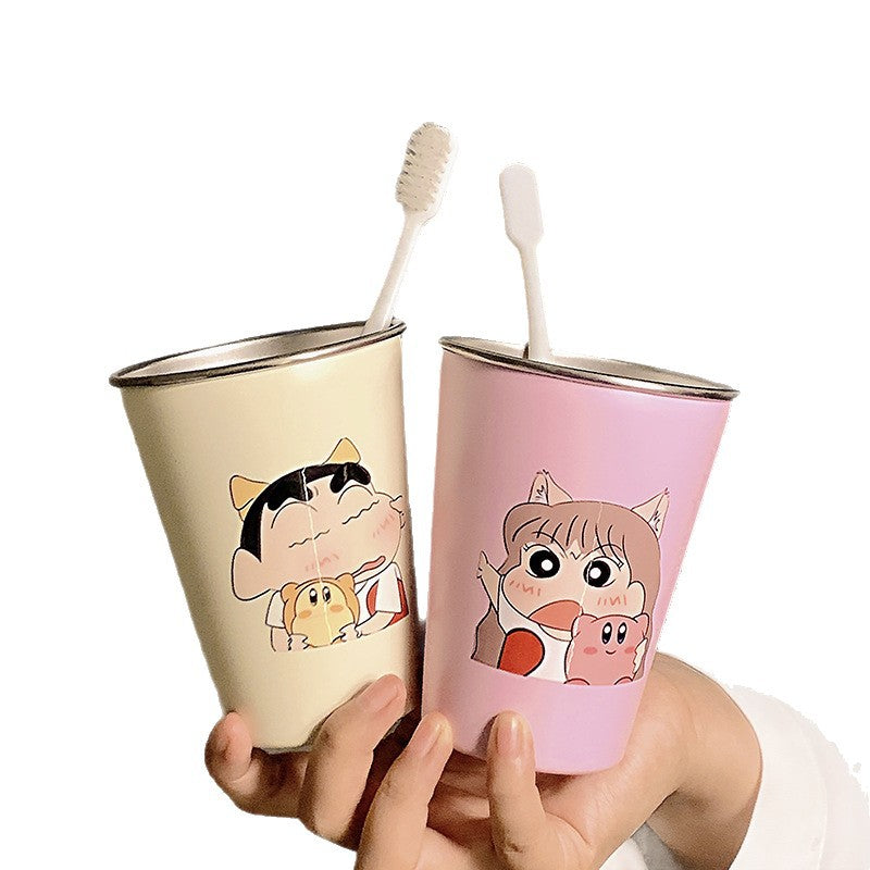 Siopsrl | Stainless Steel Toothbrush Holder with Cute Cartoon Design Siopsrl