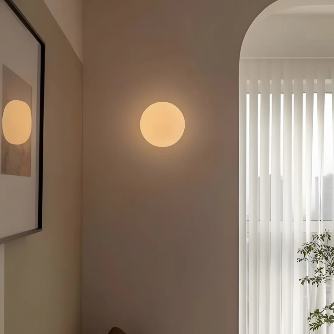 Siopsrl| Modern Glass Wall Light for Elegant Ambient Lighting