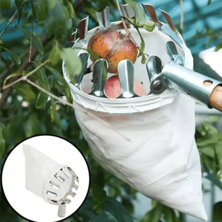 Siopsrl| Fruit picking basket – Lightweight & with interchangeable bag (16 cm head)