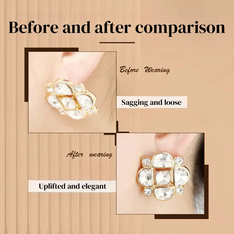 Siopsrl| Earring Stabilizer – For secure hold of heavy earrings without sagging