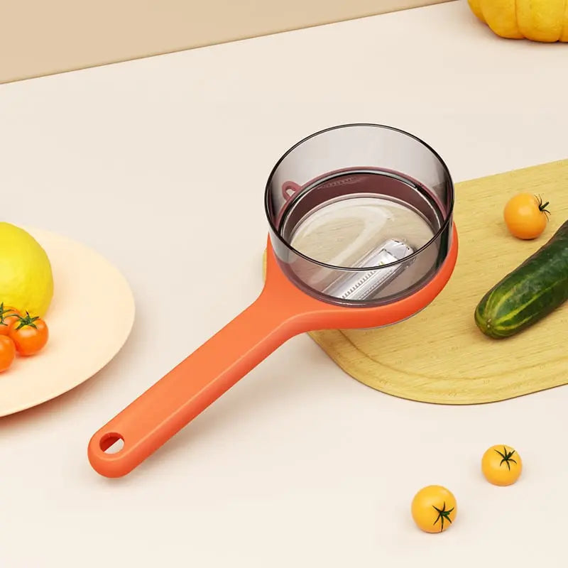 Siopsrl| Practical Peeler with Collection Container – clean peeling without waste