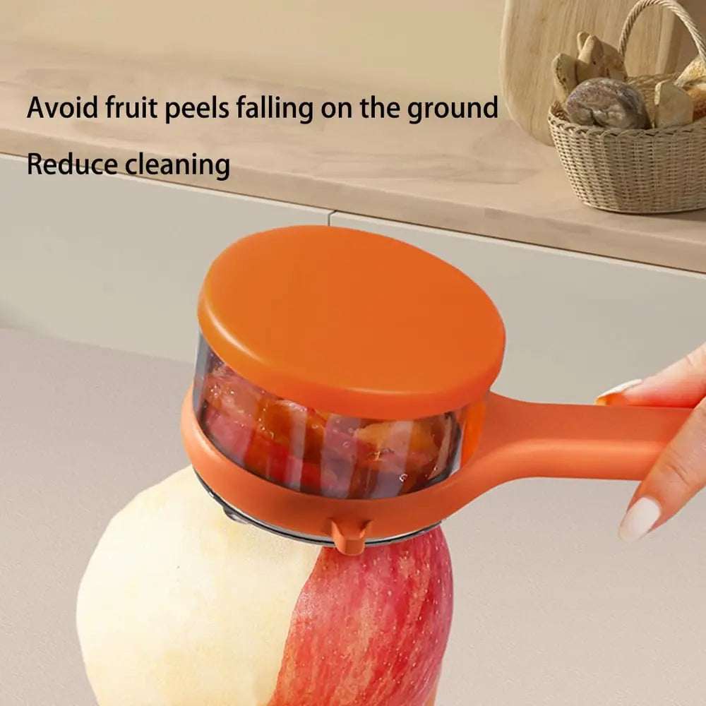 Siopsrl| Practical Peeler with Collection Container – clean peeling without waste