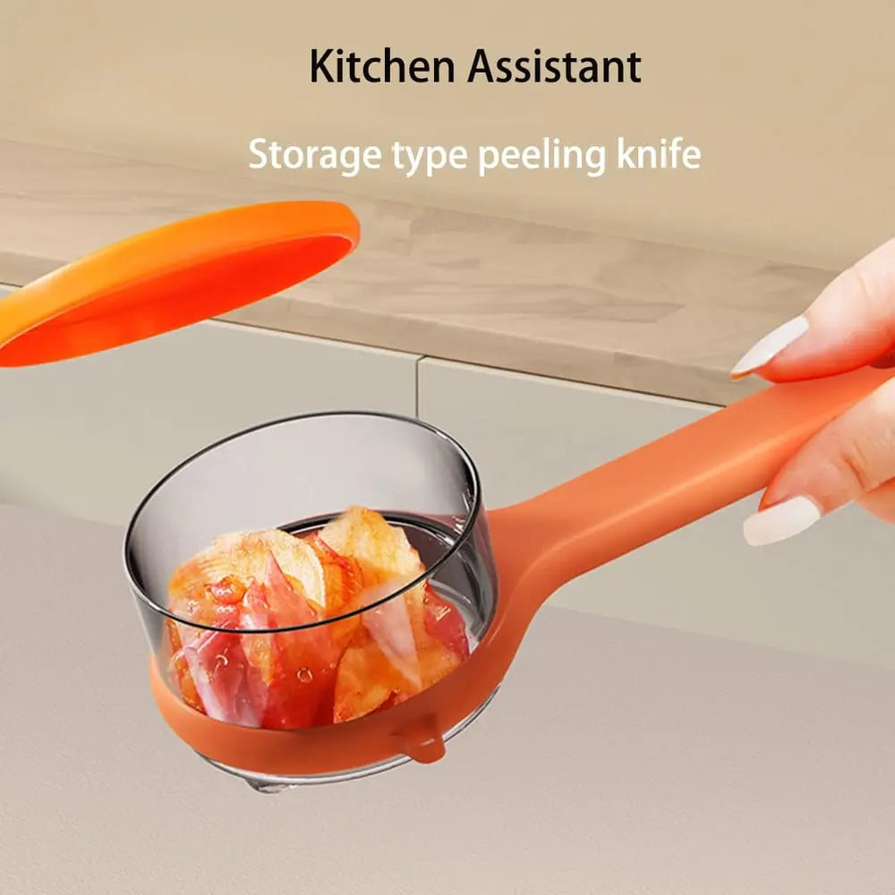 Siopsrl| Practical Peeler with Collection Container – clean peeling without waste