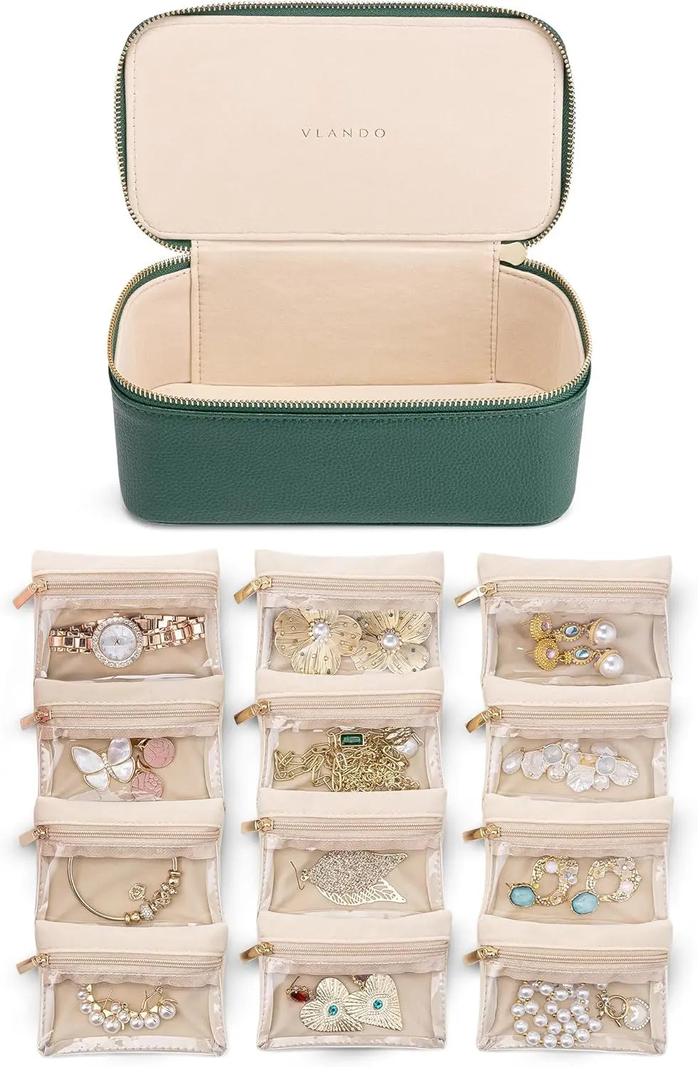 Siopsrl| Jewelry box with transparent compartments – stored organized and pRedected