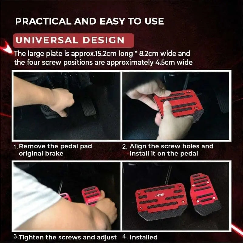 siopsrl | Non-slip car foot pedals – more grip & safety while driving