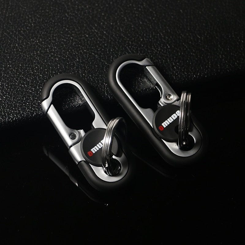 Siopsrl| Steel Secure Double Ring Hook Keychain