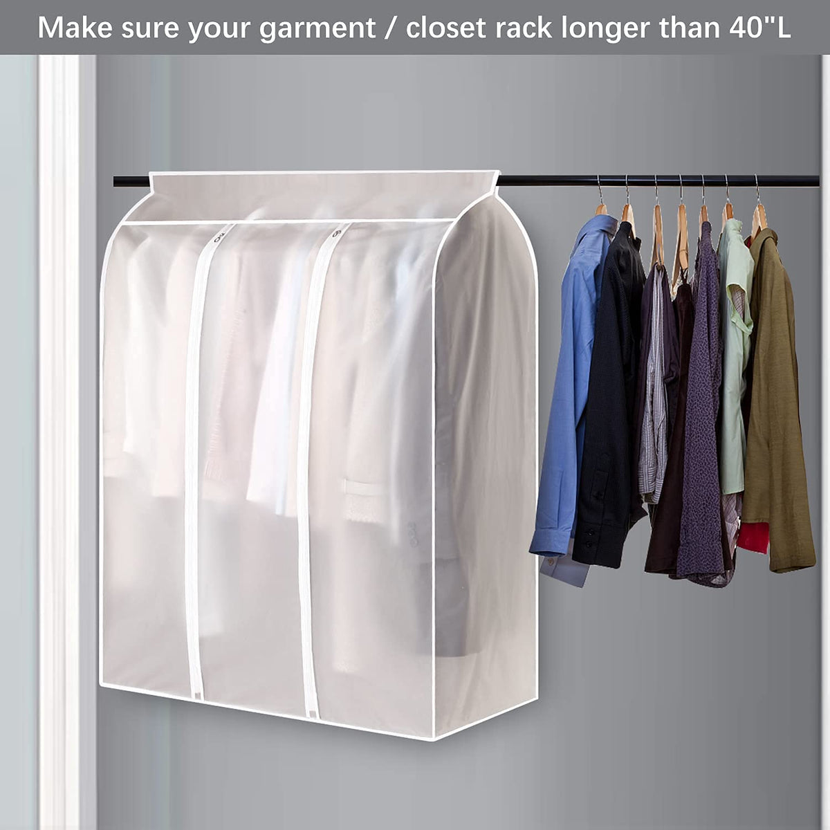 Siopsrl| Home Organizer Dust Cover Clothes Storage Wardrobe Bag