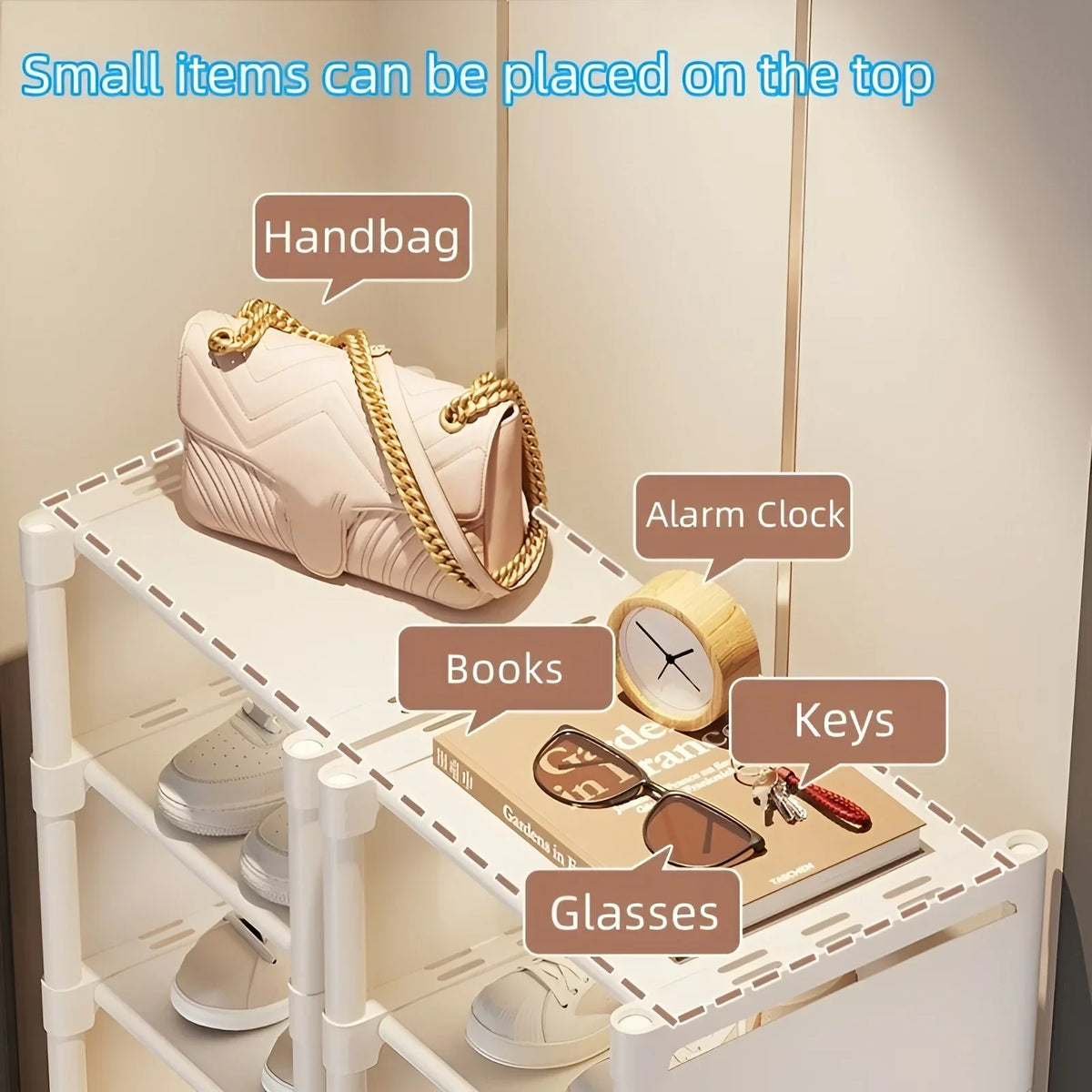 Siopsrl| Space-Saving Metal Frame Shoe Rack with 6/8 Layers – Liora