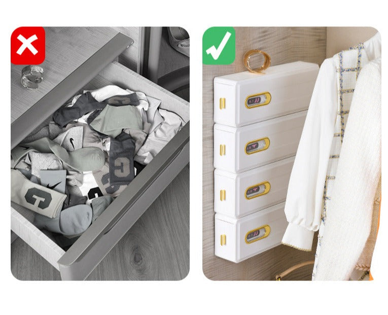 Siopsrl| Wall-Mounted Cabinet Cloth Organizer Drawer
