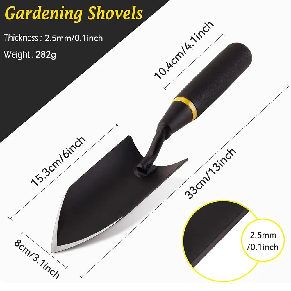 Siopsrl| TerraGrip Garden Spade | Extra Robust & Ergonomic | Seamlessly Welded | For Hard Soils & Roots