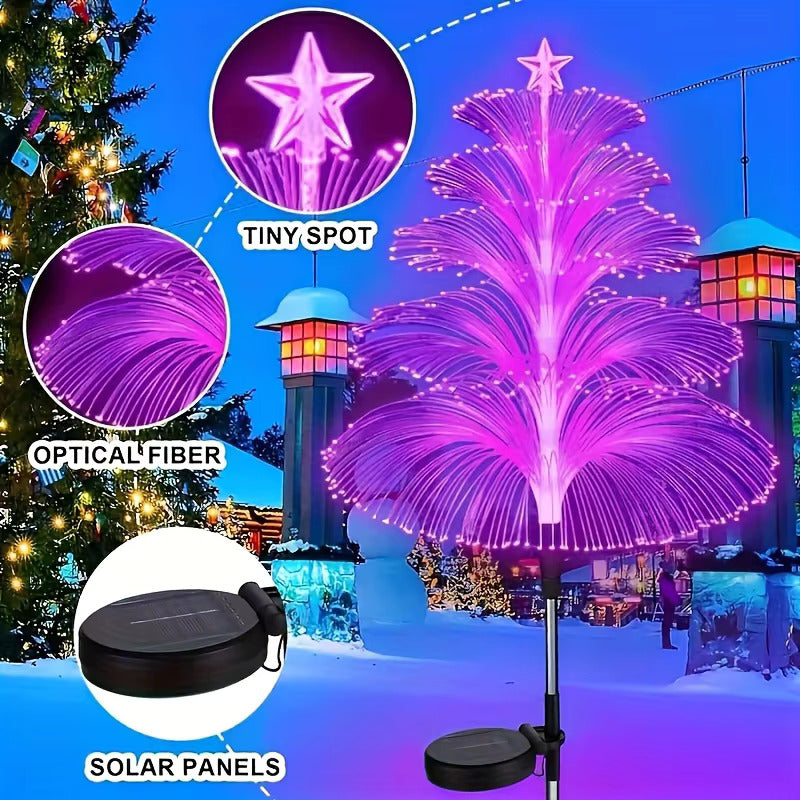 Solar Powered 7 Color Changing Jellyfish Stake Light