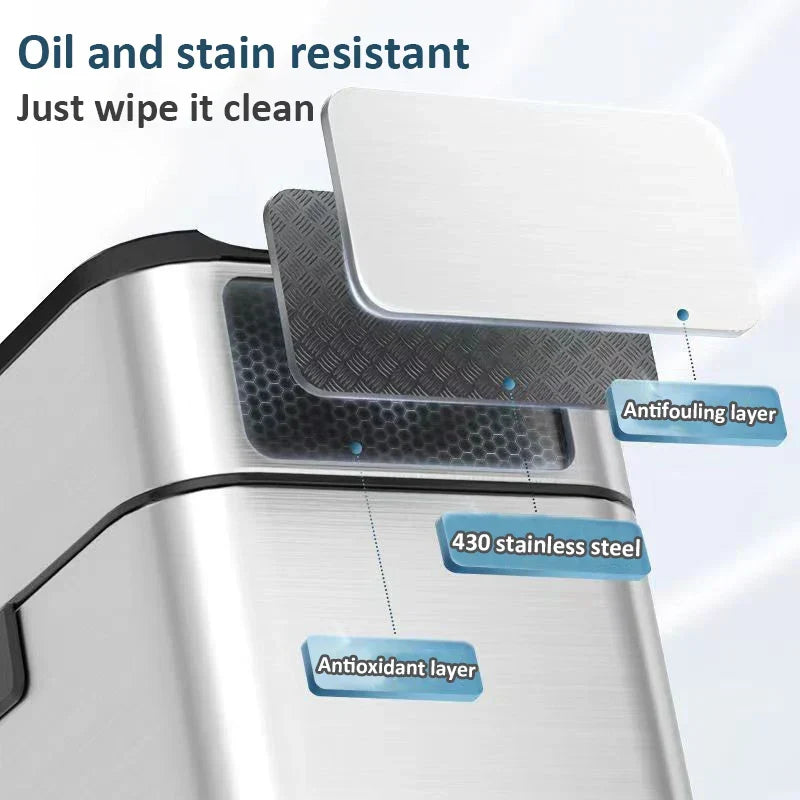 Siopsrl| Smart Stainless Steel Automatic Sensor Trash Bin