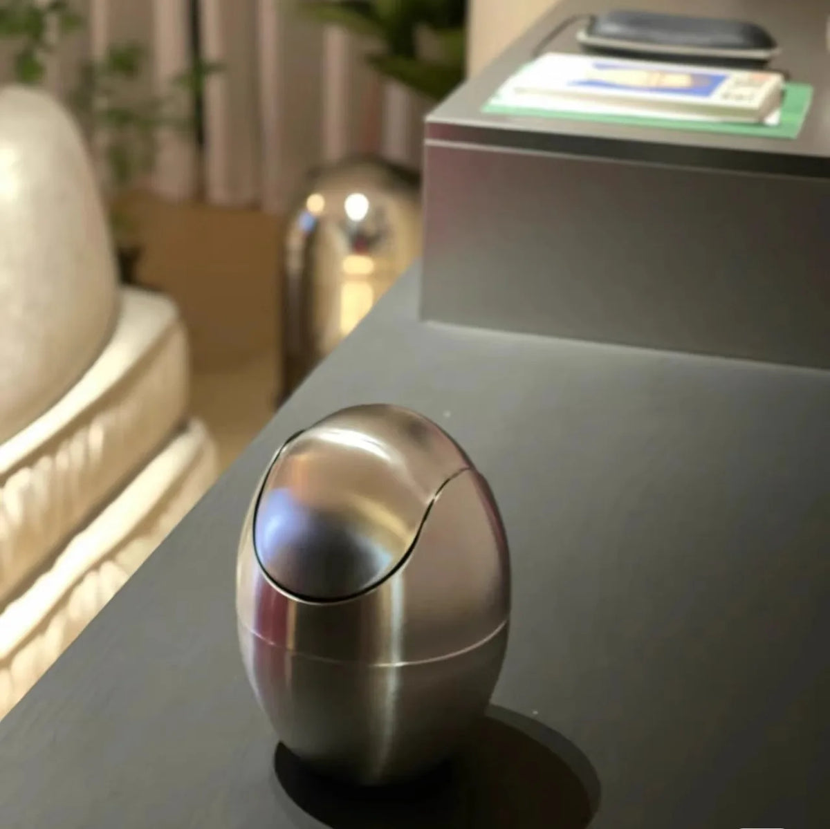 LuxBin Mini Trash Can made of Stainless Steel Siopsrl