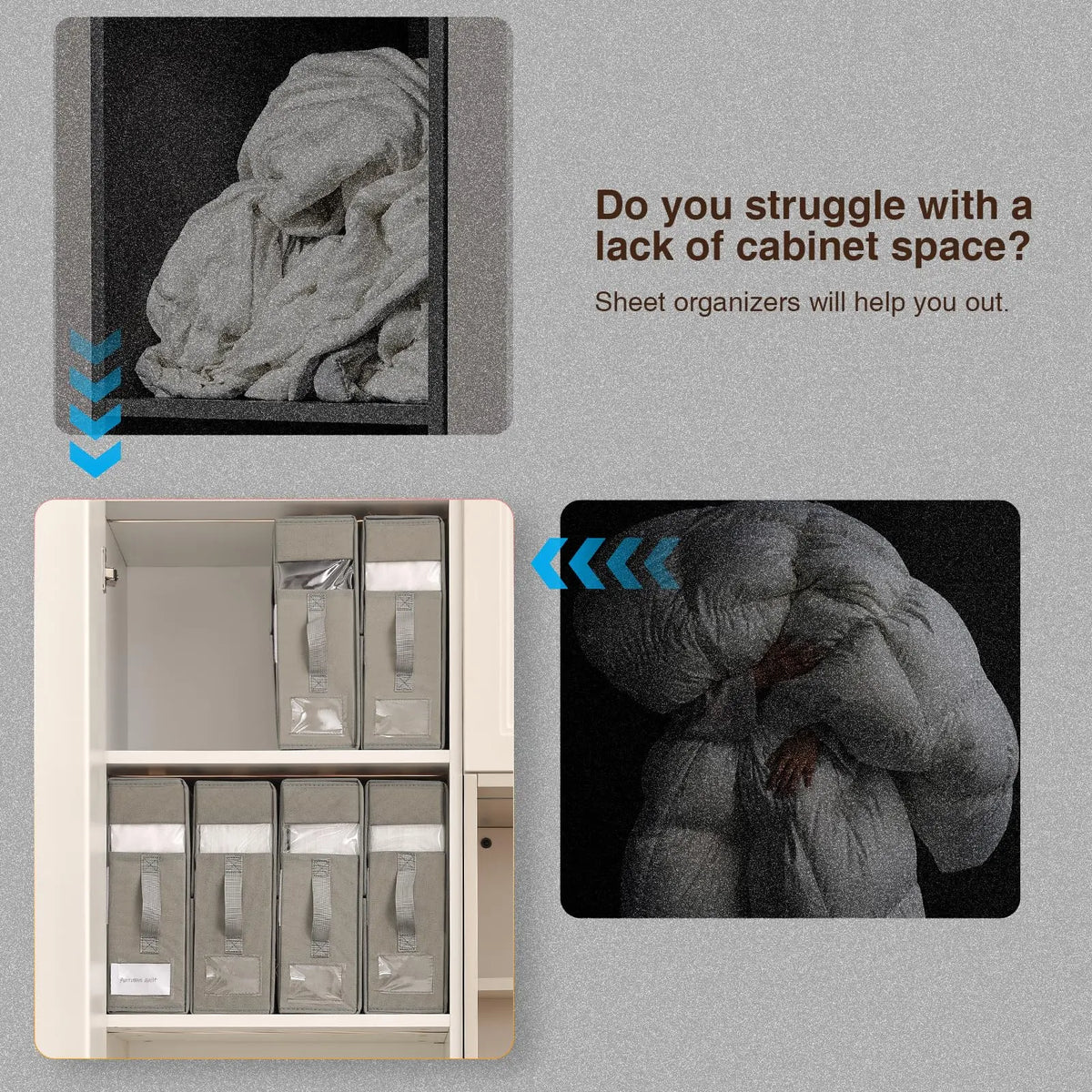 Siopsrl| Foldable Bed Sheet Organizer