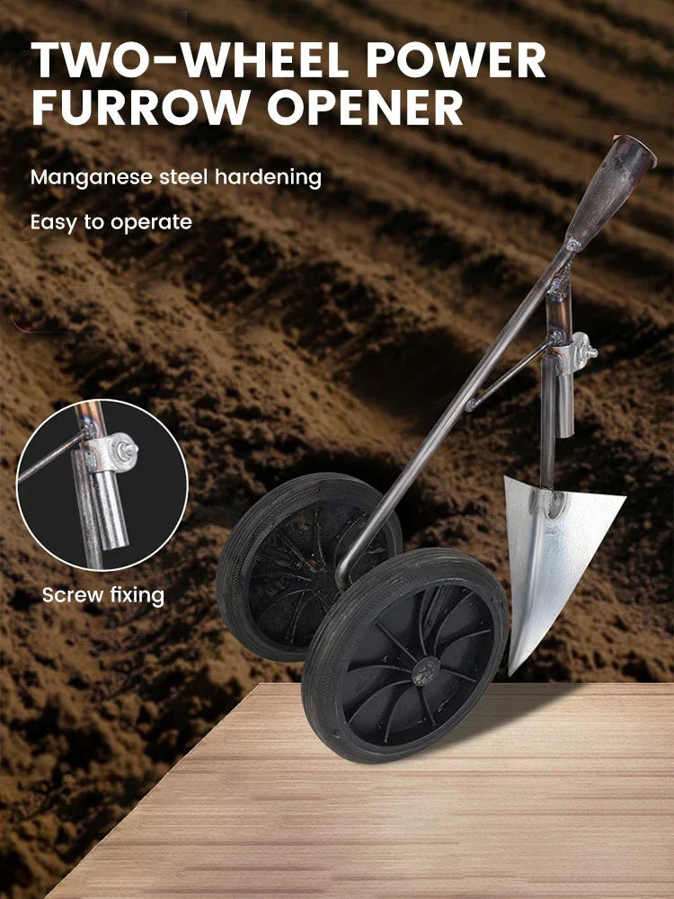 Siopsrl| GravoHack Duo Hand Hoe | Forged Manganese Steel | For Weeding & Loosening | Suitable for Wooden Handles