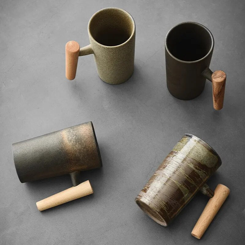 Siopsrl| Nordic Latte Mugs with Earthy Design - NatureSip