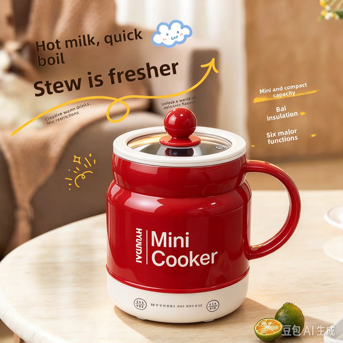 Portable Multi-functional Electric Stew Cup