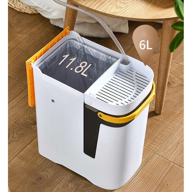 Siopsrl| 2in1 Dry & Wet Storage Easy Trash Can