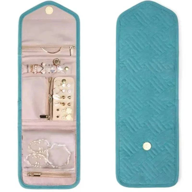 Siopsrl| Jewelry bag Velmora Roll | Foldable & Space-saving | For Travel & Home | Velvet look in 3 colors