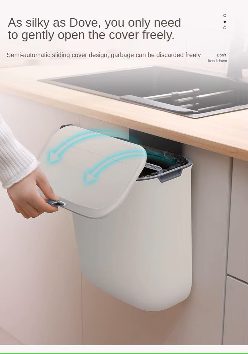 Siopsrl| Practical Kitchen Trash Can For Wall Mounting – Swiveling Garbage Bin For Kitchen, Bathroom And Office