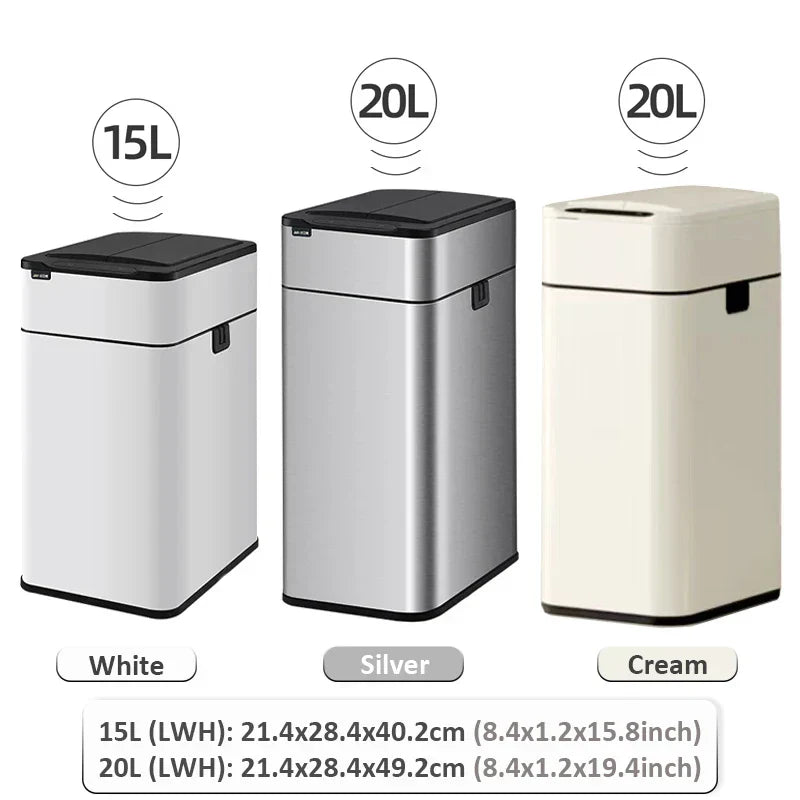 Siopsrl| Smart Stainless Steel Automatic Sensor Trash Bin