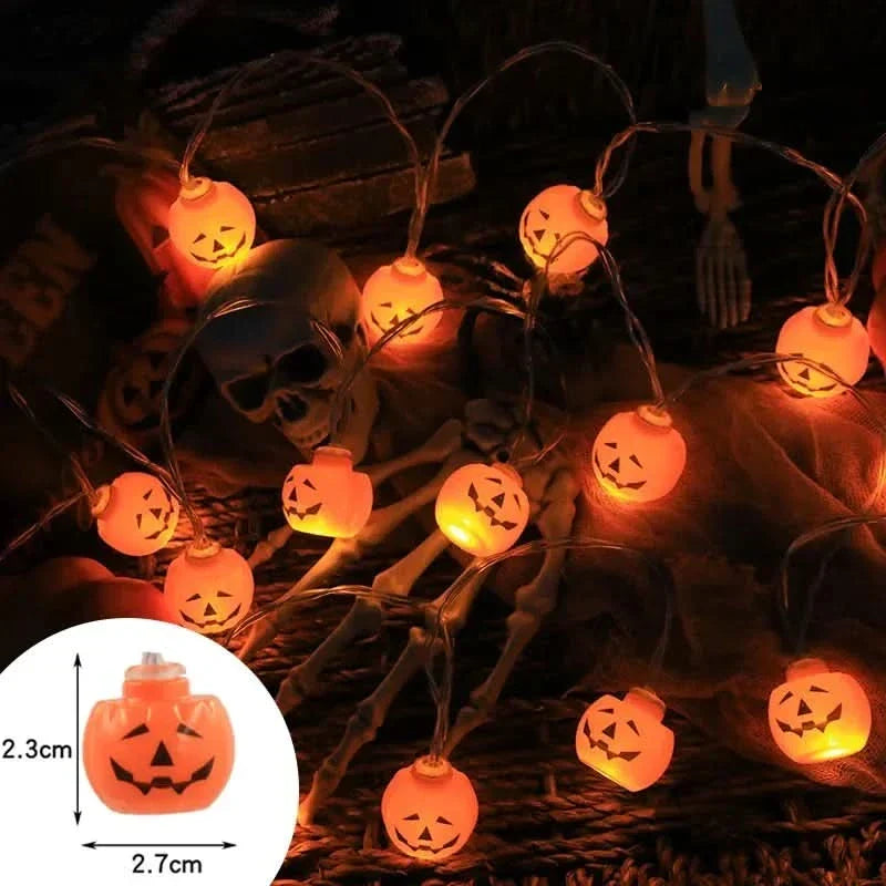 Siopsrl| Halloween LED Pumpkin & Skull String Lights