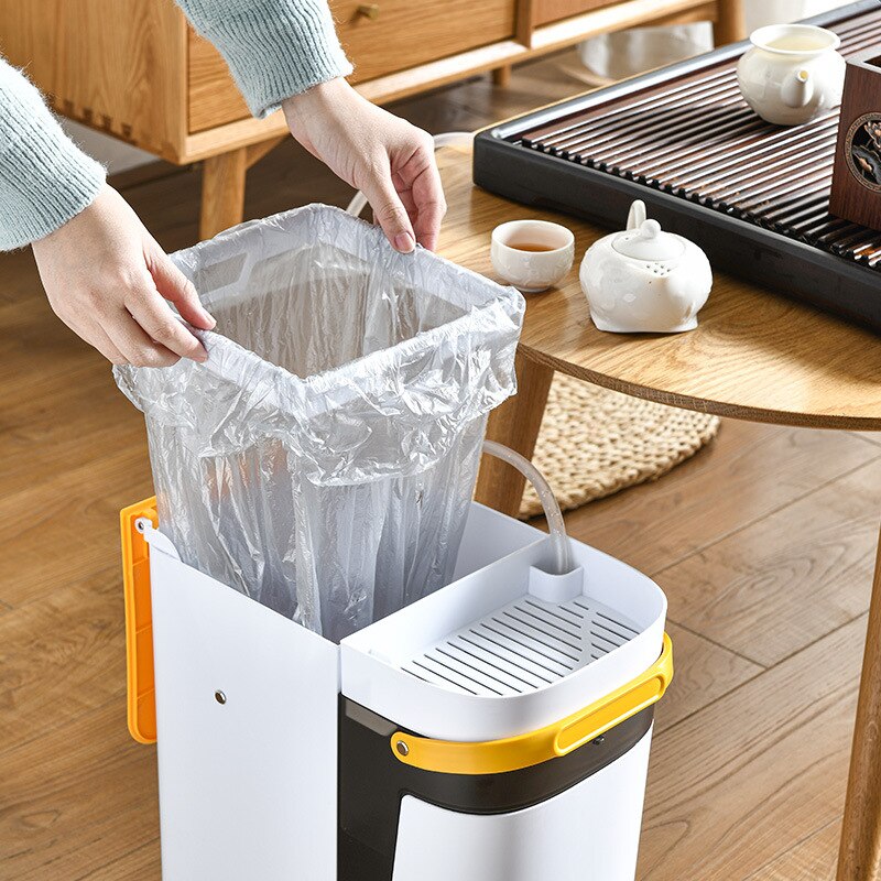 Siopsrl| 2in1 Dry & Wet Storage Easy Trash Can
