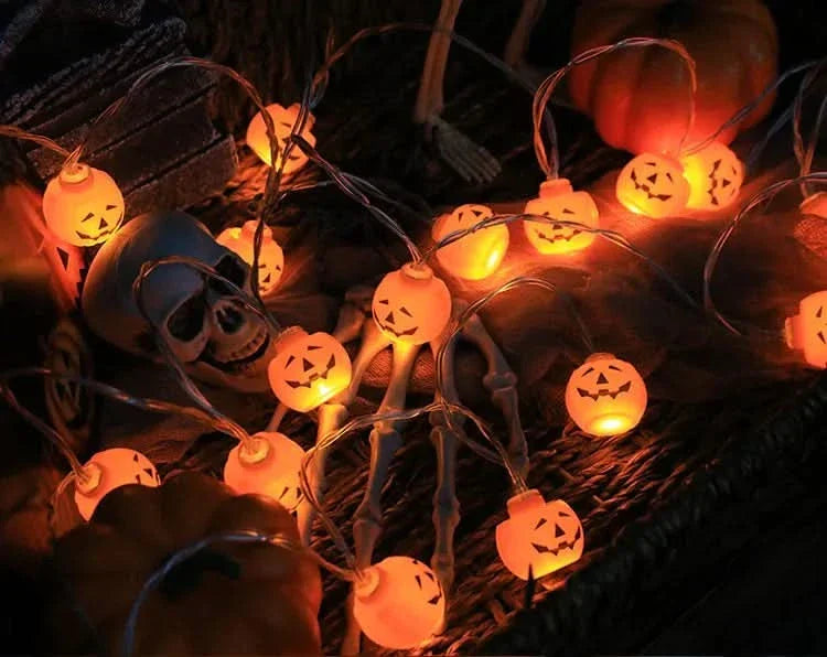 Siopsrl| Halloween LED Pumpkin & Skull String Lights