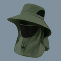 siopsrl | UV Protection Outdoor Sun Hat with Wide Brim and Neck Flap for Hiking, Fishing, and Camping