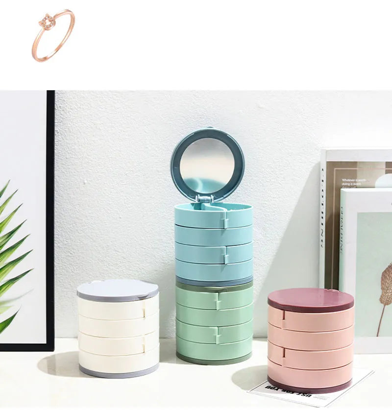 Siopsrl| Multi-Layer Rotating  Jewelry Organizer Storage