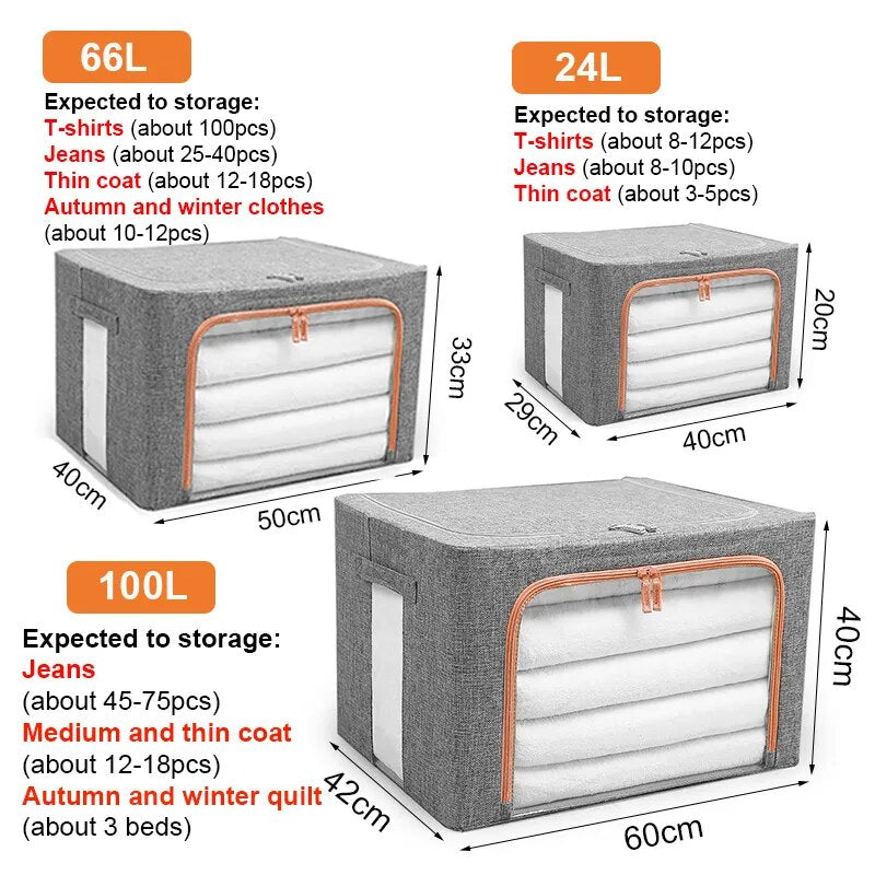 Siopsrl| Foldable Storage Space-Saving Large Organizer Box