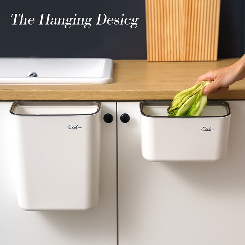 Siopsrl| Kitchen Hangable Clean Corner Trash Can