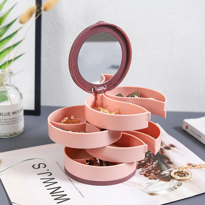 Siopsrl| Multi-Layer Rotating  Jewelry Organizer Storage