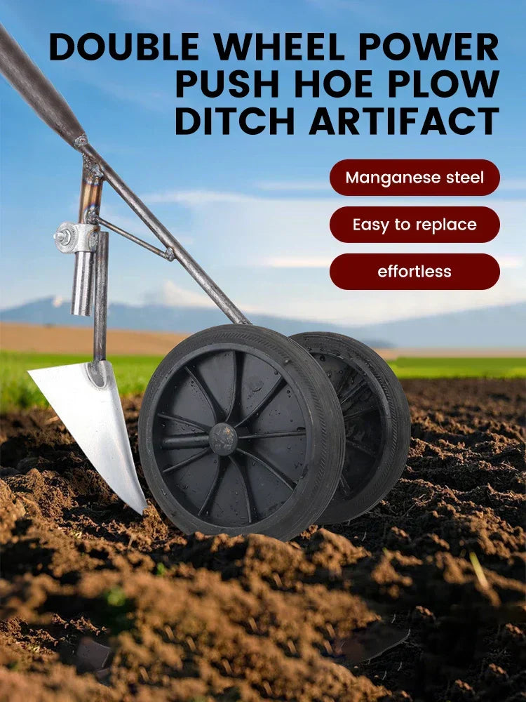 Siopsrl| GravoHack Duo Hand Hoe | Forged Manganese Steel | For Weeding & Loosening | Suitable for Wooden Handles
