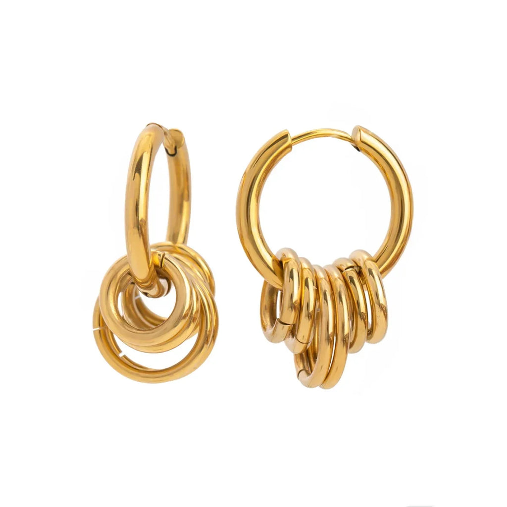Siopsrl| Dainty Huggie Hoop Spiral Earrings