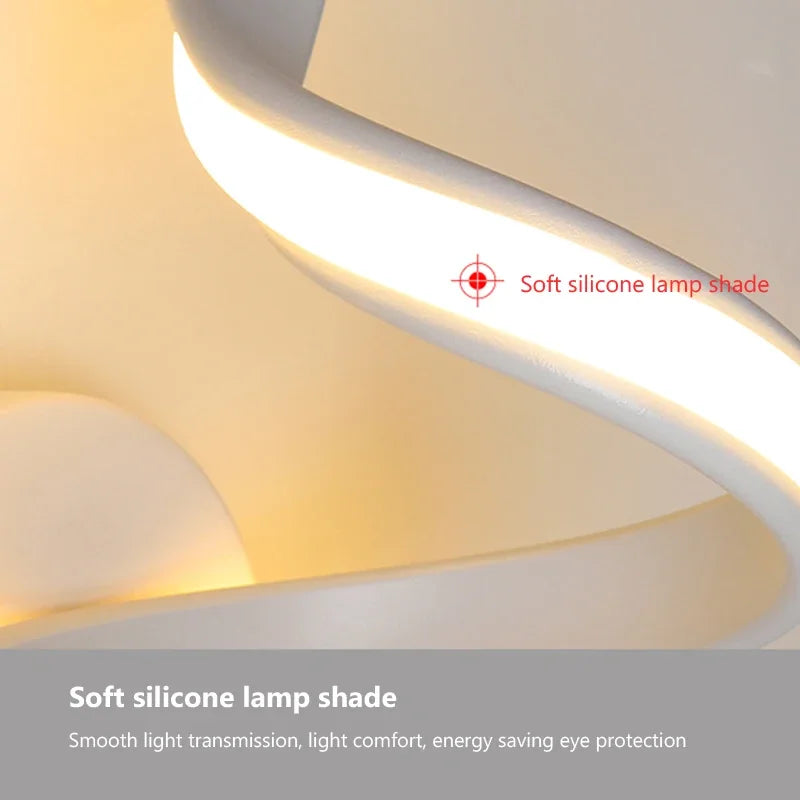 Siopsrl| LED Wall Lamp NordLED Wall Light | Nordic Spiral Design | Modern & Energy Saving | For Bedroom, Corridor & Living Room Spiral Sconce Light For Stairs Bedroom Bedside Study Hallway Background Indoor Decor Wall Lighting Fixtures
