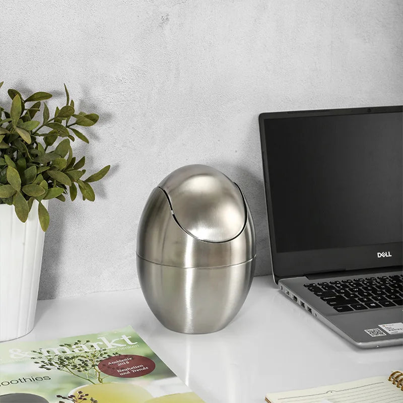 LuxBin Mini Trash Can made of Stainless Steel Siopsrl