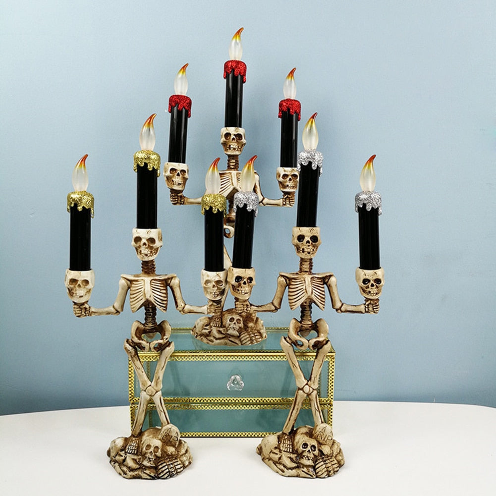 Siopsrl| Scary Skeleton Halloween Candle Lights