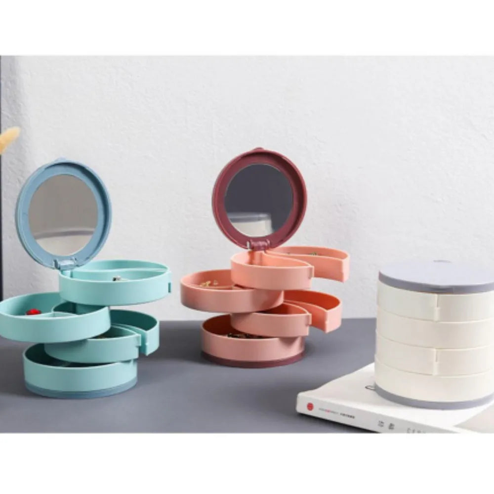 Siopsrl| Multi-Layer Rotating  Jewelry Organizer Storage