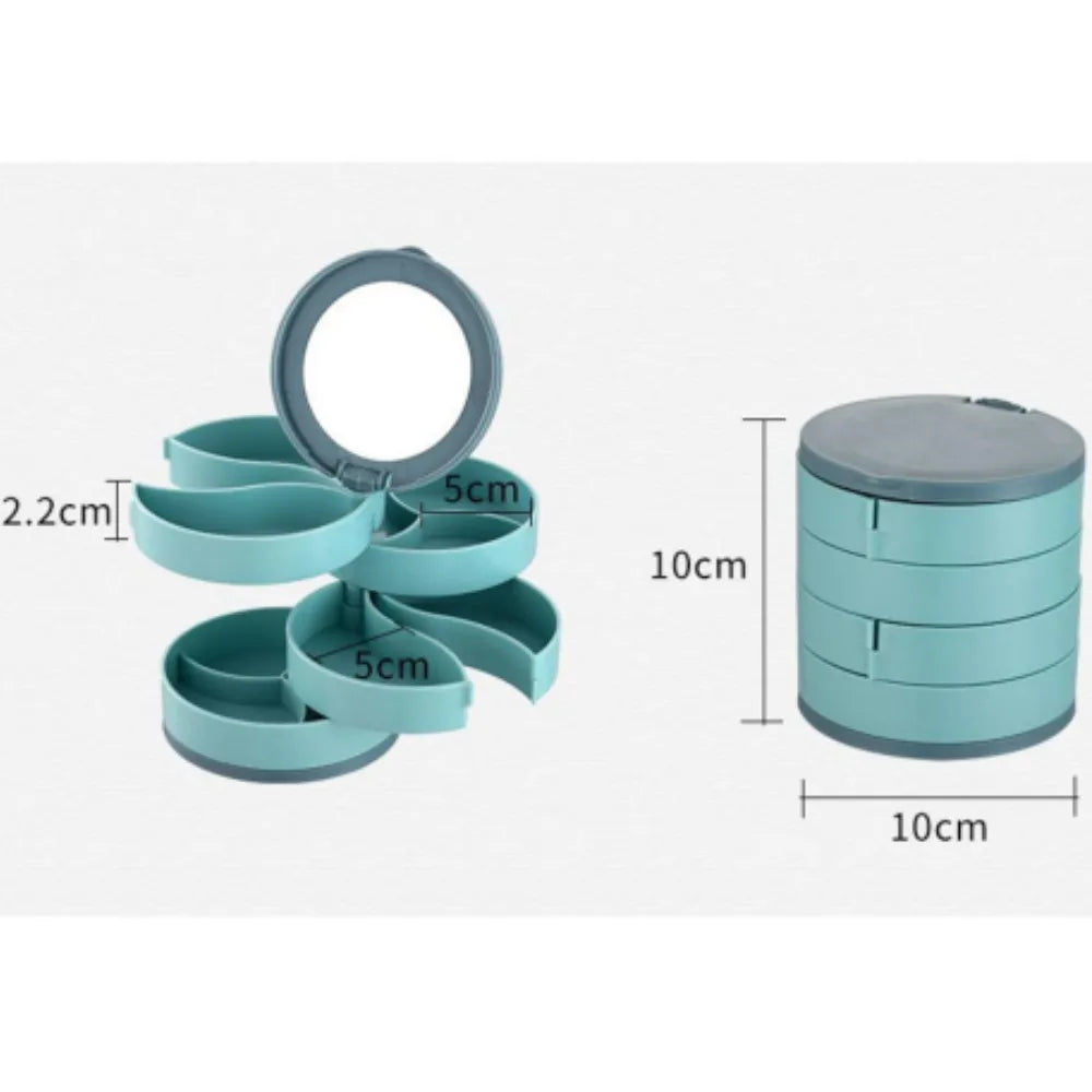 Siopsrl| Multi-Layer Rotating  Jewelry Organizer Storage