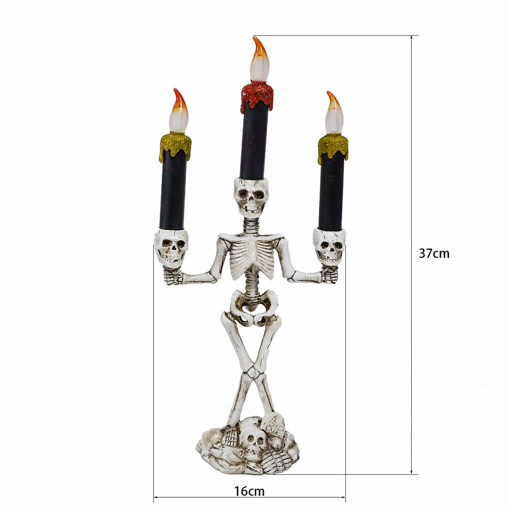 Siopsrl| Scary Skeleton Halloween Candle Lights